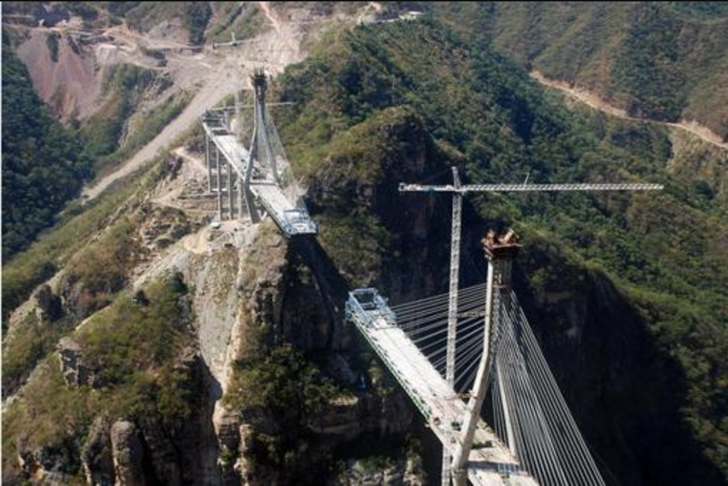 Looking over a bridge in Mexico 