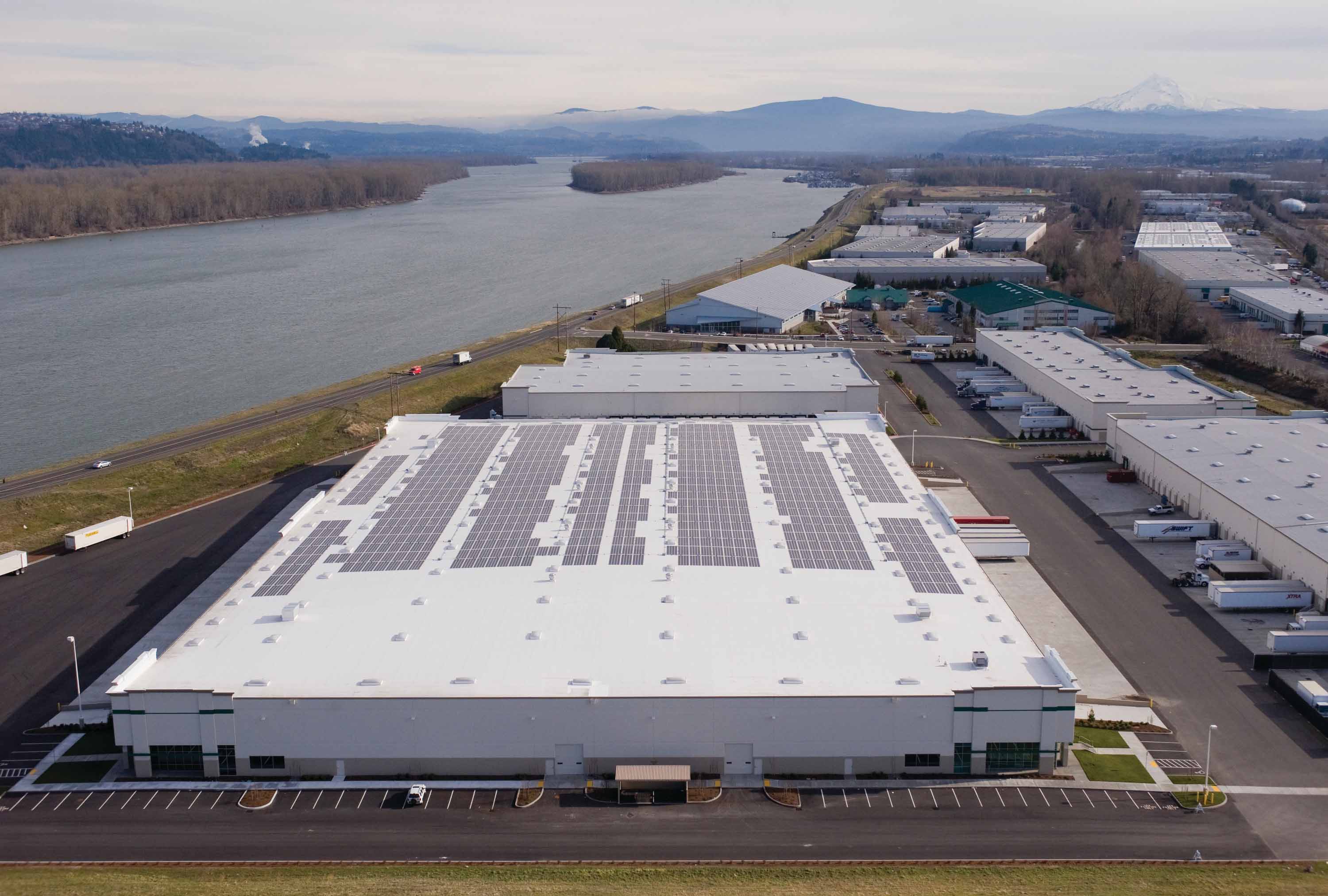 Looking over a Prologis Distribution Center