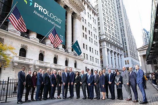 Prologis Team at the NYSE - November 2019