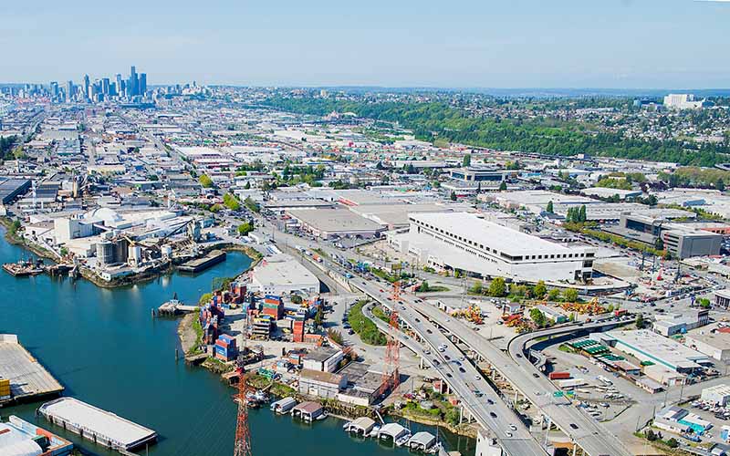Prologis logistics facility in Seattle.