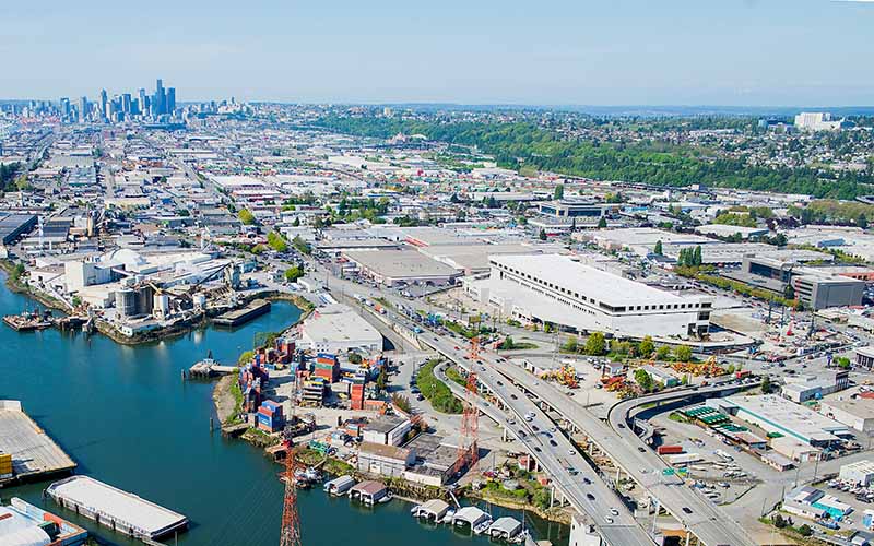 Prologis logistics facility in Seattle, at Crossroads Georgetown Prologis logistics facility in Seattle.