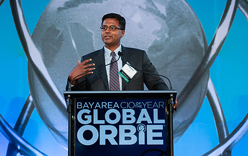 Prologis' Sineesh Keshav speaking at ORBIE