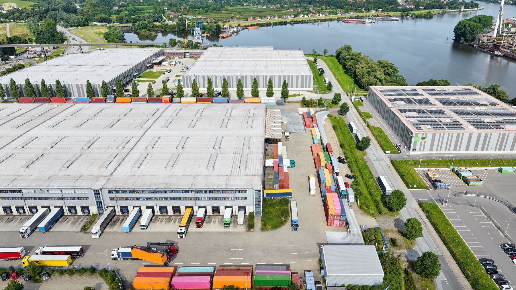 prologis warehouse aerial shot 
