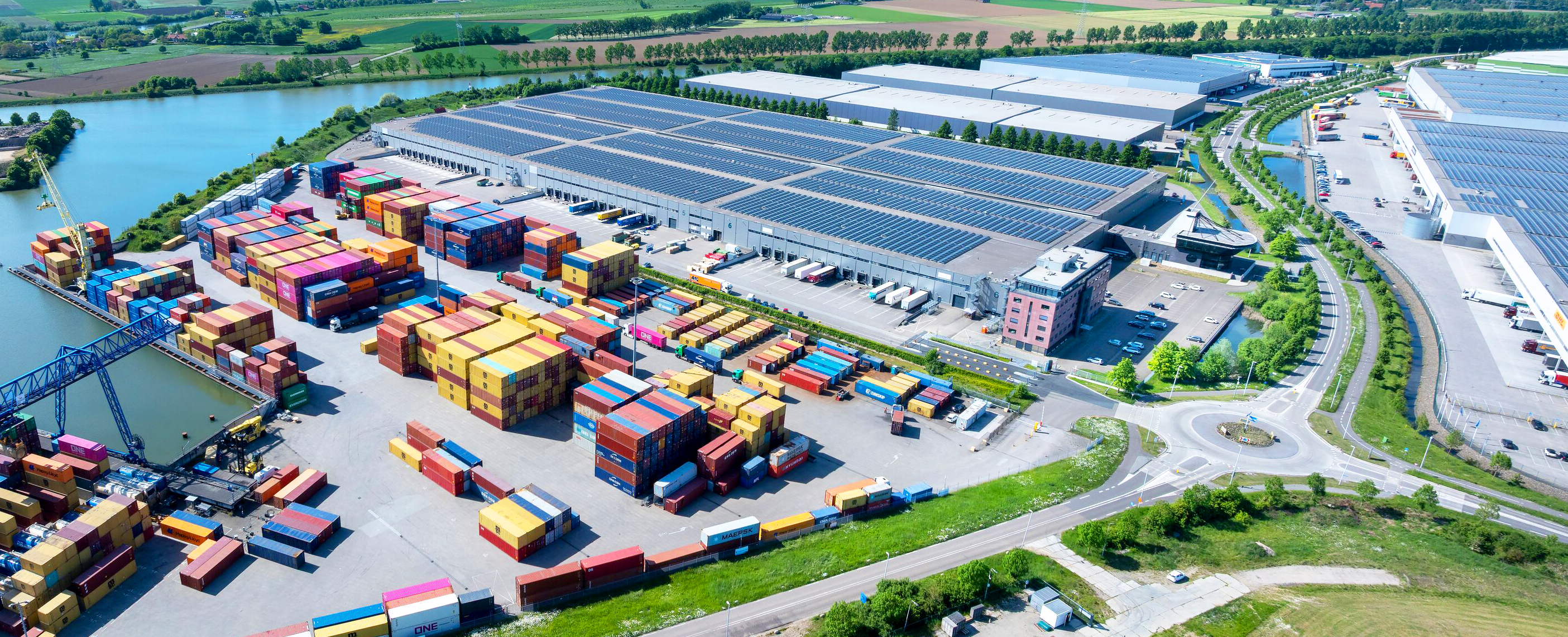 Aerial view of Prologis Park Born DC1