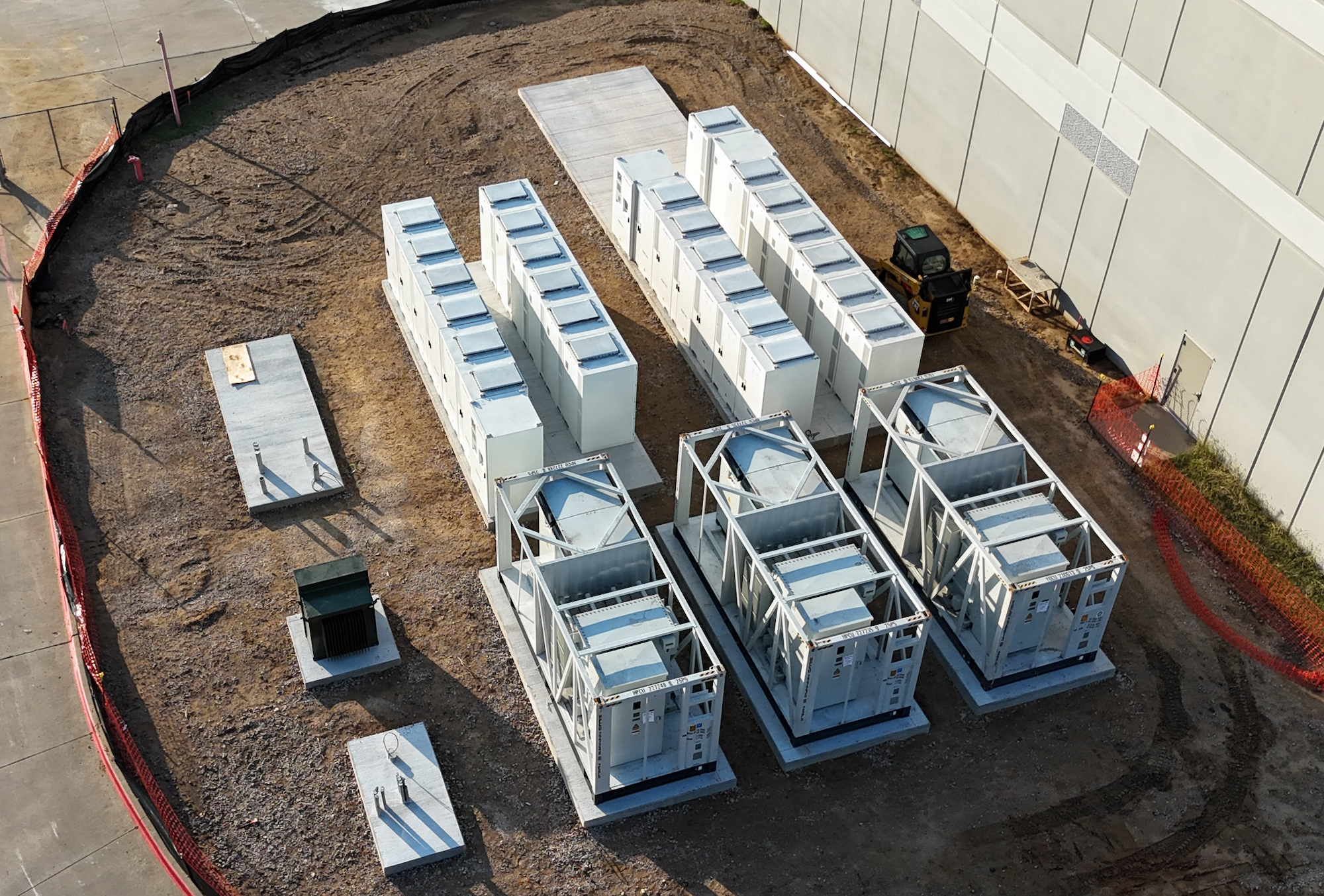 Overhead view of on demand power