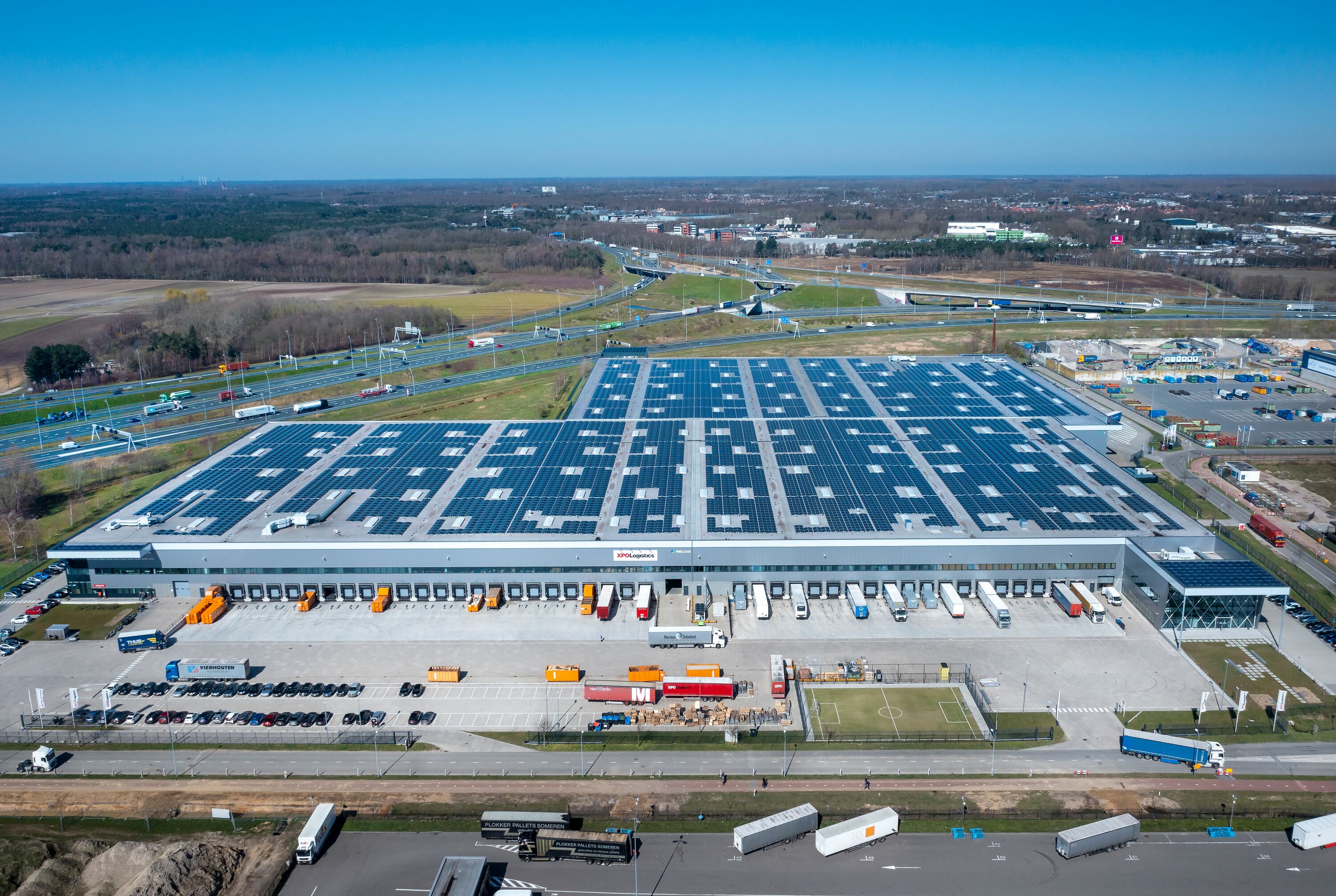 Aerial view of Prologis Eindhoven