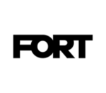 Black FORT logo on white background