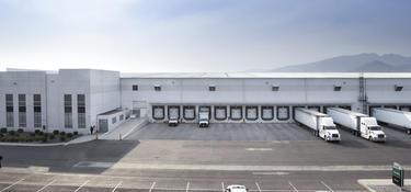 Exterior view of the loading area at Tres Rios distribution center