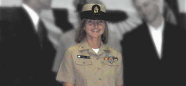 Lisa Vincent during her time in the US Navy