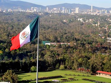 Prologis Timeline - 2010 Mexican Flag in front of a city