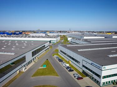 Aerial shot of Prologis Park Wroclaw in Wroclaw, Poland