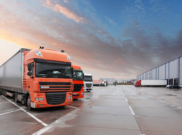 Trucks at Warehouse
