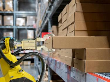 Robot in a warehouse