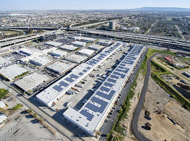 Aerial view of Prologis Park LAX Logistics Center in Los Angeles, California