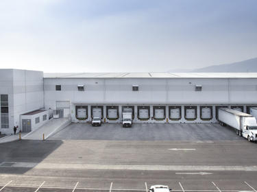 Exterior view of the loading area at Tres Rios distribution center