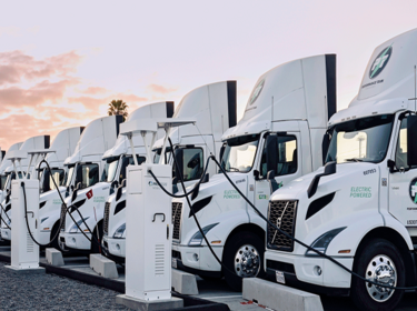 EV Fleet trucks charging