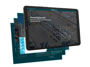 An image of the Powering growth whitepaper on a tablet