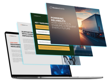 Reuters whitepaper mockup on a laptop