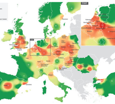 Heat-map of desirable Europe locations