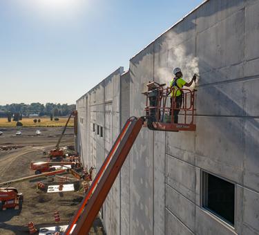 Construction at Portland Meadows, Oregon