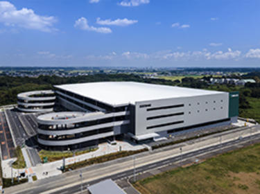 Exterior view of distribution center at Tsukuba in Ibaraki, Japan