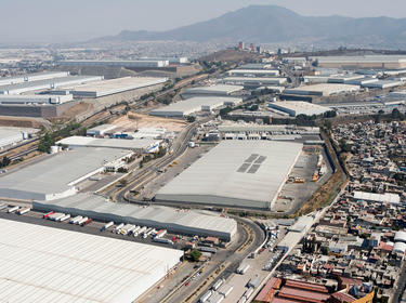 Skyview of prologis warehouse